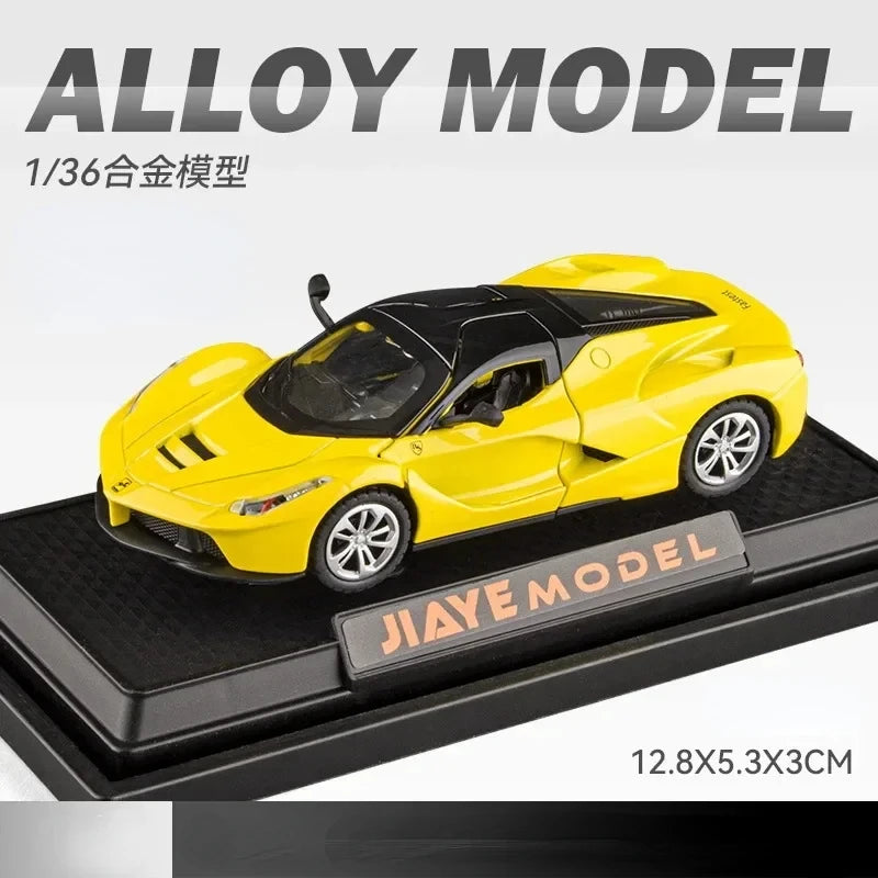1:36 Ferrari Laferrari Sports car Toy Alloy Car Diecasts & Toy Vehicles Sound and light Car Model Collection Car Toys D160