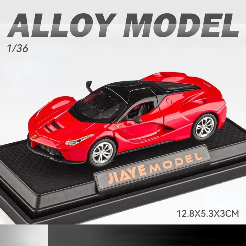 1:36 Ferrari Laferrari Sports car Toy Alloy Car Diecasts & Toy Vehicles Sound and light Car Model Collection Car Toys D160