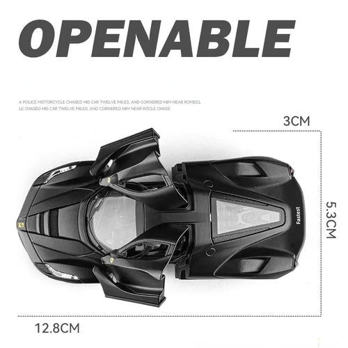 1:36 Ferrari Laferrari Sports car Toy Alloy Car Diecasts & Toy Vehicles Sound and light Car Model Collection Car Toys D160