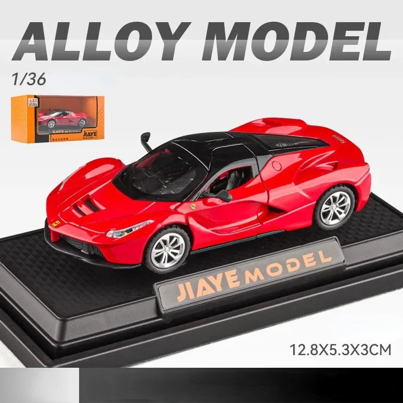 1:36 Ferrari Laferrari Sports car Toy Alloy Car Diecasts & Toy Vehicles Sound and light Car Model Collection Car Toys D160